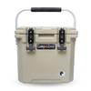 CAMP-ZERO 12 | 12.6 Qt. Premium Cooler with Molded-in Cup Holders and Folding Aluminum Handle (Beige) view 1