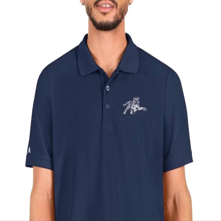 Antigua 104271005-EG9912-Navy-Medium Jackson State Univ Mens' Legacy Pique, Navy, Medium