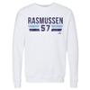 500 LEVEL Drew Rasmussen Sweatshirt (Crew Sweatshirt, XX-Large, White) - Drew Rasmussen Tampa Bay Font view 1