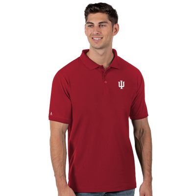 Antigua 104271022-EF9749-Dark Red-XL Indiana Univ Iu No Border Ind Mens' Legacy Pique, Dark Red, XL