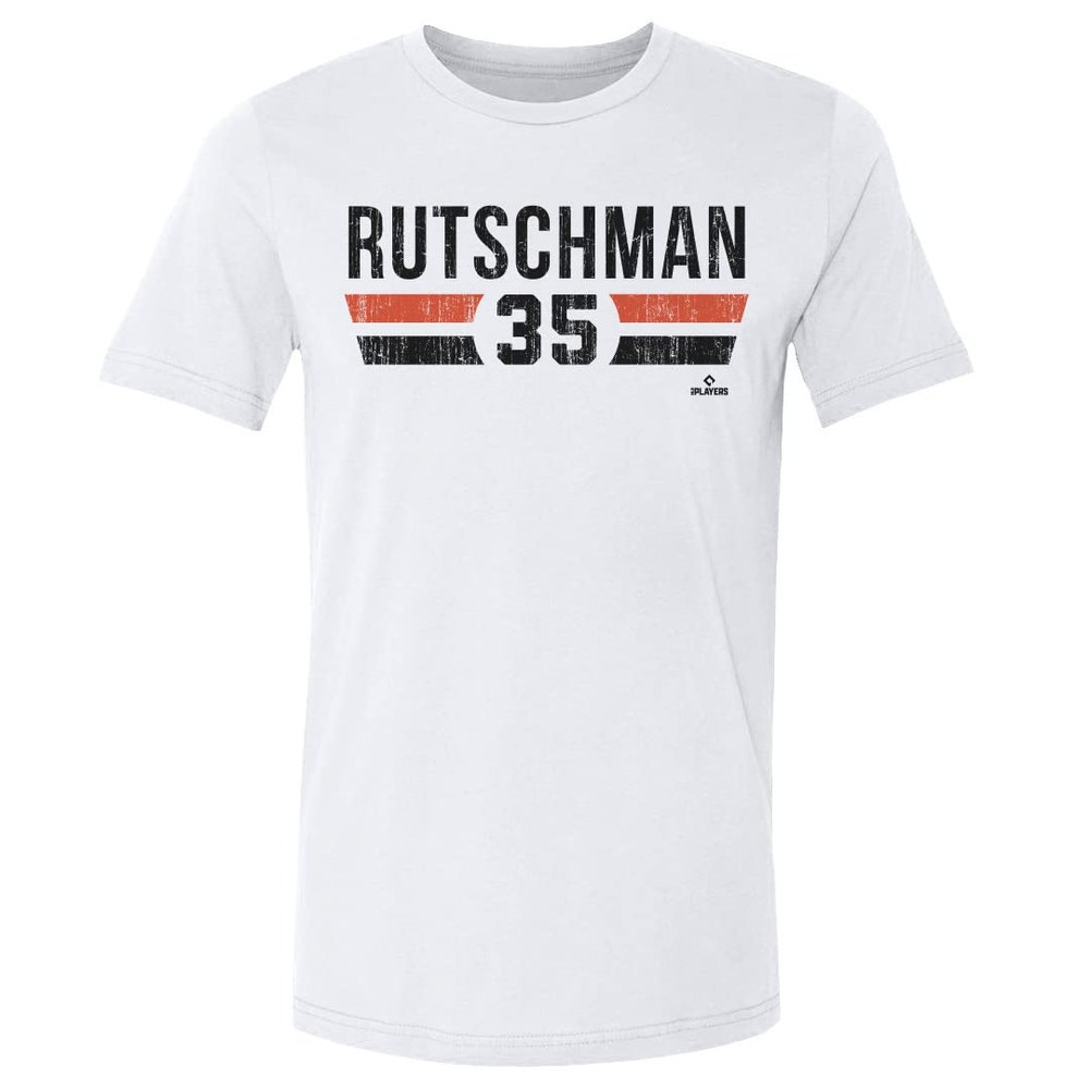 500 LEVEL Adley Rutschman Shirt (Cotton, XXX-Large, White) - Adley Rutschman Baltimore Font
