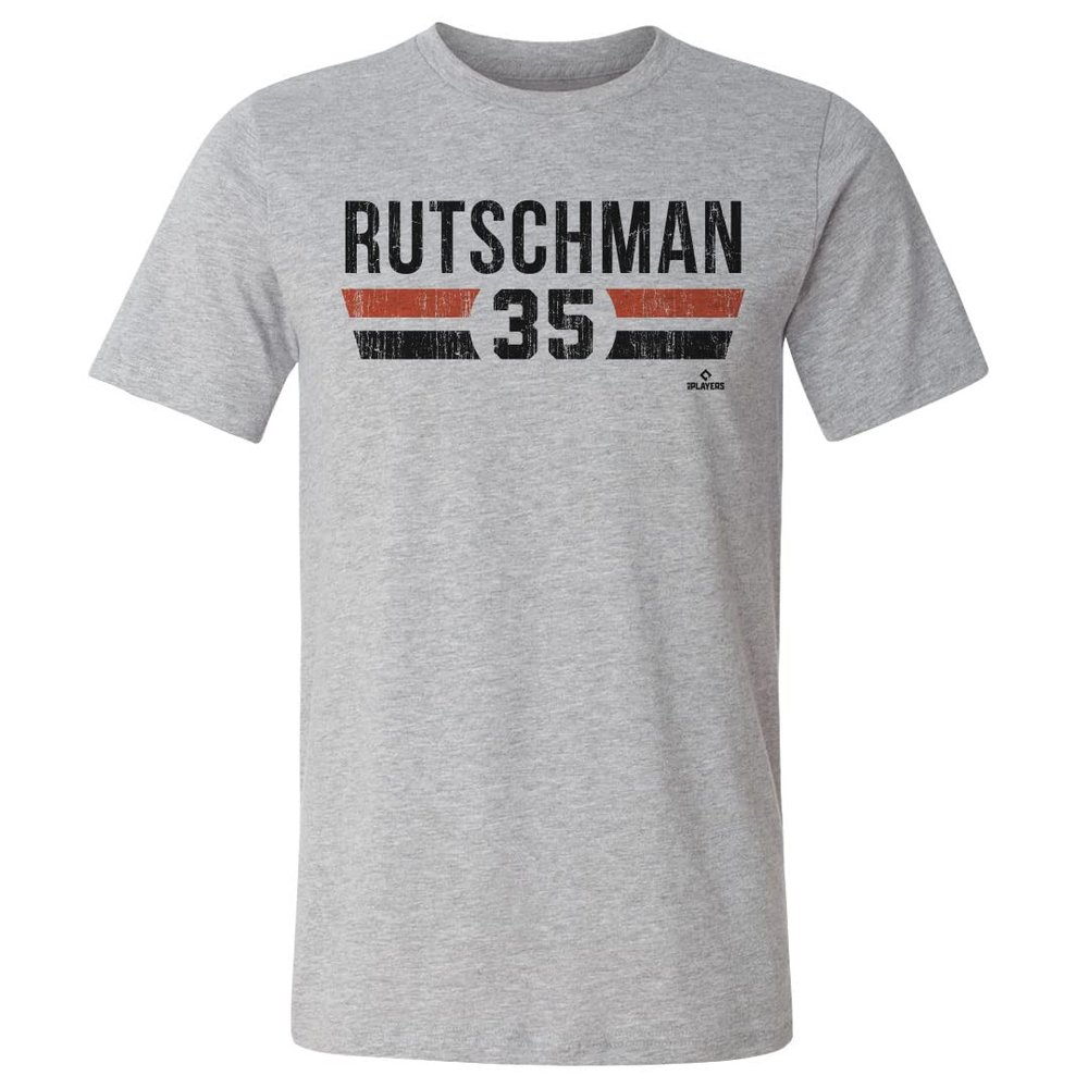 500 LEVEL Adley Rutschman Shirt (Cotton, XXX-Large, Heather Gray) - Adley Rutschman Baltimore Font