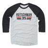 500 LEVEL Adley Rutschman 3/4 Sleeve T-Shirt (Baseball Tee, XXX-Large, Black/Ash) - Adley Rutschman Baltimore Font view 1
