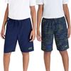 Eddie Bauer Boys 2-Pack Hybrid Shorts (Navy/Navy Space Dye, Small 7/8) view 1