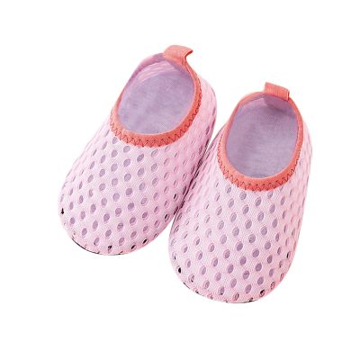 Glitter Shoes for Little Girls Infant Boys Girls Socks Toddler Breathable Mesh The Floor Socks (Pink, 0-6 Months)