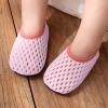 Glitter Shoes for Little Girls Infant Boys Girls Socks Toddler Breathable Mesh The Floor Socks (Pink, 0-6 Months) view 2