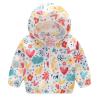 Boy down Jacket Toddler Boys Girls Sunscreen Jackets Printing Cartoon Hooded Outerwear Zipper Coats (Red, 4 Years) view 1