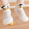 Born Navy Shoes Infant Boys Girls Animal Prints Cartoon Socks Shoes Toddler Breathable Mesh The Floor (White, 2-3 Years) view 4