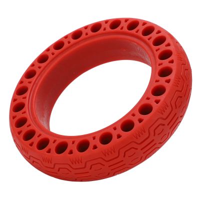 Scooter Tire, Electric Scooter Tire 60/706.5 Electric Scooter Solid Multicolor Tire for Max G30D G30P Electric Scooter Accessory(Red)