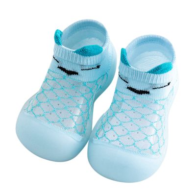 Girls Zip High Top Sneakers Infant Boys Girls Animal Prints Cartoon Socks Shoes Toddler (Light Blue, 12-18 Months)