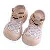 Girls Zip High Top Sneakers Infant Boys Girls Animal Prints Cartoon Socks Shoes Toddler (Coffee, 18-24 Months) view 1