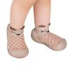 Girls Zip High Top Sneakers Infant Boys Girls Animal Prints Cartoon Socks Shoes Toddler (Coffee, 18-24 Months) view 3