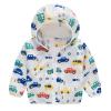 4t Boy Jacket Toddler Boys Girls Sunscreen Jackets Printing Cartoon Hooded Outerwear Zipper Coats (Yellow, 4 Years) view 1