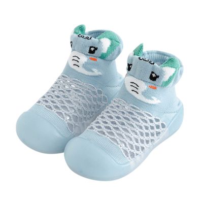 Born Navy Shoes Infant Boys Girls Animal Prints Cartoon Socks Shoes Toddler Breathable Mesh The (Green, 12-18 Months)