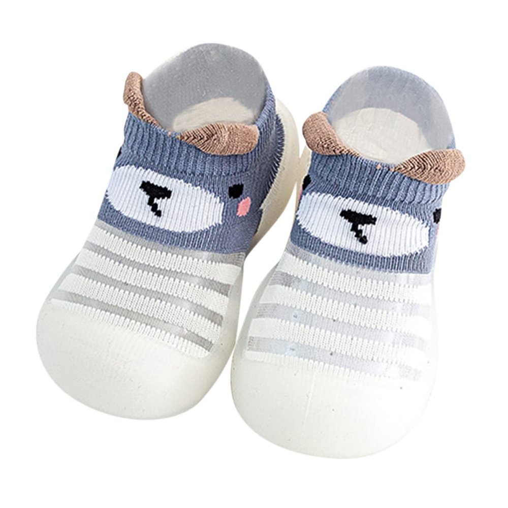 Size 3 Boys Shoes Infant Boys Girls Animal Prints Cartoon Socks Shoes Toddler Breathable Mesh The (White, 6-12 Months)