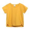 5 Basketball Toddler Kids Baby Boys Girls Solid Short Sleeve Crewneck Irregular T Shirts Tops Tee (Yellow, 6-12 Months) view 1