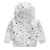 Coats Kids Toddler Boys Girls Sunscreen Jackets Printing Cartoon Hooded Outerwear Zipper Coats (Green, 4 Years) view 1