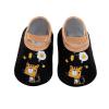 Crib Shoes Animal Kids Boys Socks Barefoot Aqua Shoes Socks Non Slip Girls Floor Cartoon Pattern (Black, 6-12 Months) view 1