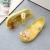 1 Year Old Girl Shoes Girls Shoes Crown Flash Diamond Crystal Soft Sole Non Slip Sandals Jelly Dance (Yellow, 6Years) view 4