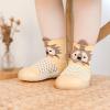 Born Navy Shoes Infant Boys Girls Animal Prints Cartoon Socks Shoes Toddler Breathable Mesh The (Yellow, 2-3 Years) view 4
