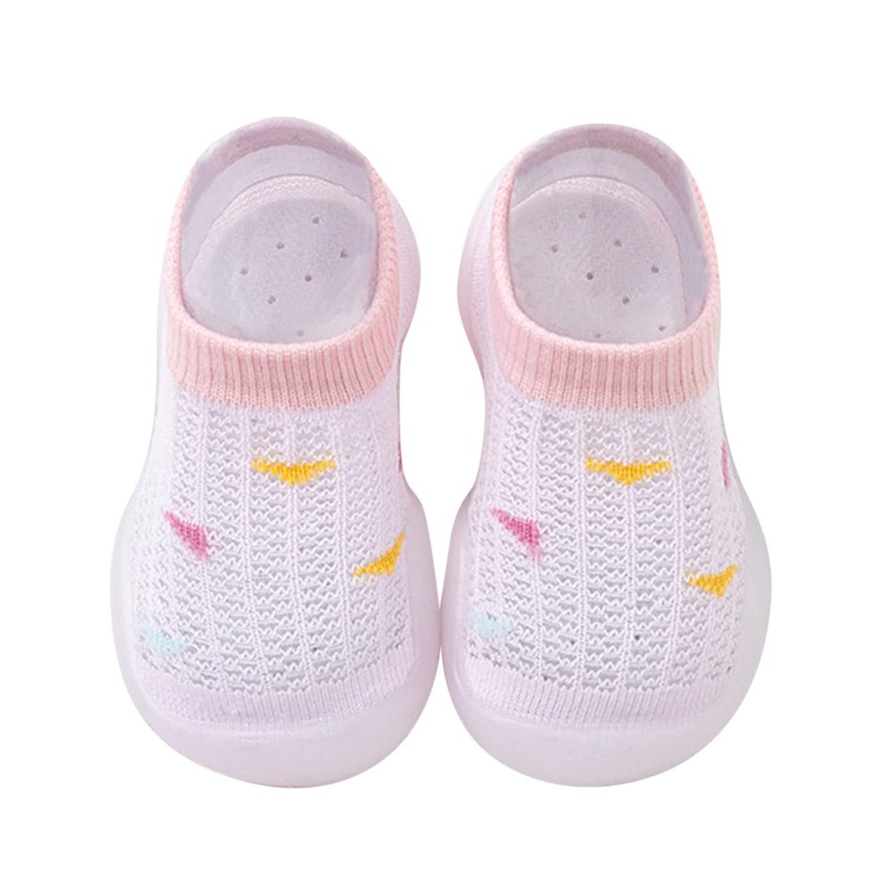 Toddler Boys Boots Infant Boys Girls Socks Shoes Toddler Breathable Mesh The Floor Socks Non Slip (Pink, 6-12 Months)