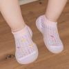 Toddler Boys Boots Infant Boys Girls Socks Shoes Toddler Breathable Mesh The Floor Socks Non Slip (Pink, 6-12 Months) view 4