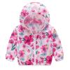 Boy down Jacket Toddler Boys Girls Sunscreen Jackets Printing Cartoon Hooded Outerwear Zipper (Hot Pink, 12 Months) view 1