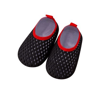 Glitter Shoes for Little Girls Infant Boys Girls Socks Toddler Breathable Mesh The Floor Socks (Black, 18-24 Months)