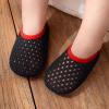 Glitter Shoes for Little Girls Infant Boys Girls Socks Toddler Breathable Mesh The Floor Socks (Black, 18-24 Months) view 2