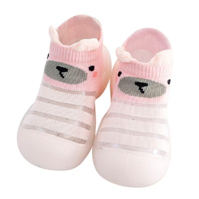Size 3 Boys Shoes Infant Boys Girls Animal Prints Cartoon Socks Shoes Toddler Breathable Mesh The (Pink, 0-6 Months)