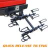 Young 4-Bike Rack Hitch Mount Platform Style Carrier for Cars Trucks SUVs Minivans with 2" Hitch Receiver, 4 Bikes X 40 lbs (160 lbs Total) Load Capacity view 4