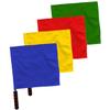 3pcs Flags for Traffic Safety Green Conducting Flags Yellow Traffic Waving Racing Signal view 1