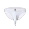 Ctreela Elephant Nose Briefs for Men Thong Underwear Male Lingerie for Sex Bulge Pouch Panties Soft Hip Bikini Undies White view 1