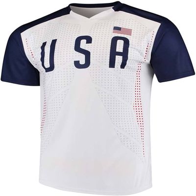 USA National Team Soccer Jersey - Replica (as1, Numeric, Numeric_14, Numeric_16, Regular, Regular, Youth Large (14-16)) White