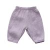Boys Patterned Pants Toddler Kids Baby Boy Girl Cotton Linen Elastic Basic Harem Long Pants (Purple, 6-12 Months) view 1