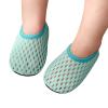 Glitter Shoes for Little Girls Infant Boys Girls Socks Toddler Breathable Mesh The Floor Socks (Green, 18-24 Months) view 3