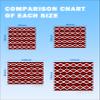 ALAGEO Beach Blanket Moroccan Pattern Sandproof Waterproof Beach Mat Black Red Sand Free Mat Quick Drying Beach Essentials for Vacation Lightweight with 4 Stakes & Corner Pockets 108"x84" view 2