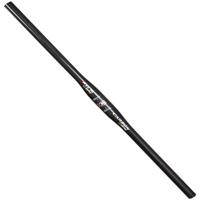 Carbon Mountain Bike Handlebar, 700mm Wide, 31.8mm Clamp, Glossy Black, Comfortable Long MTB Bars For Downhill