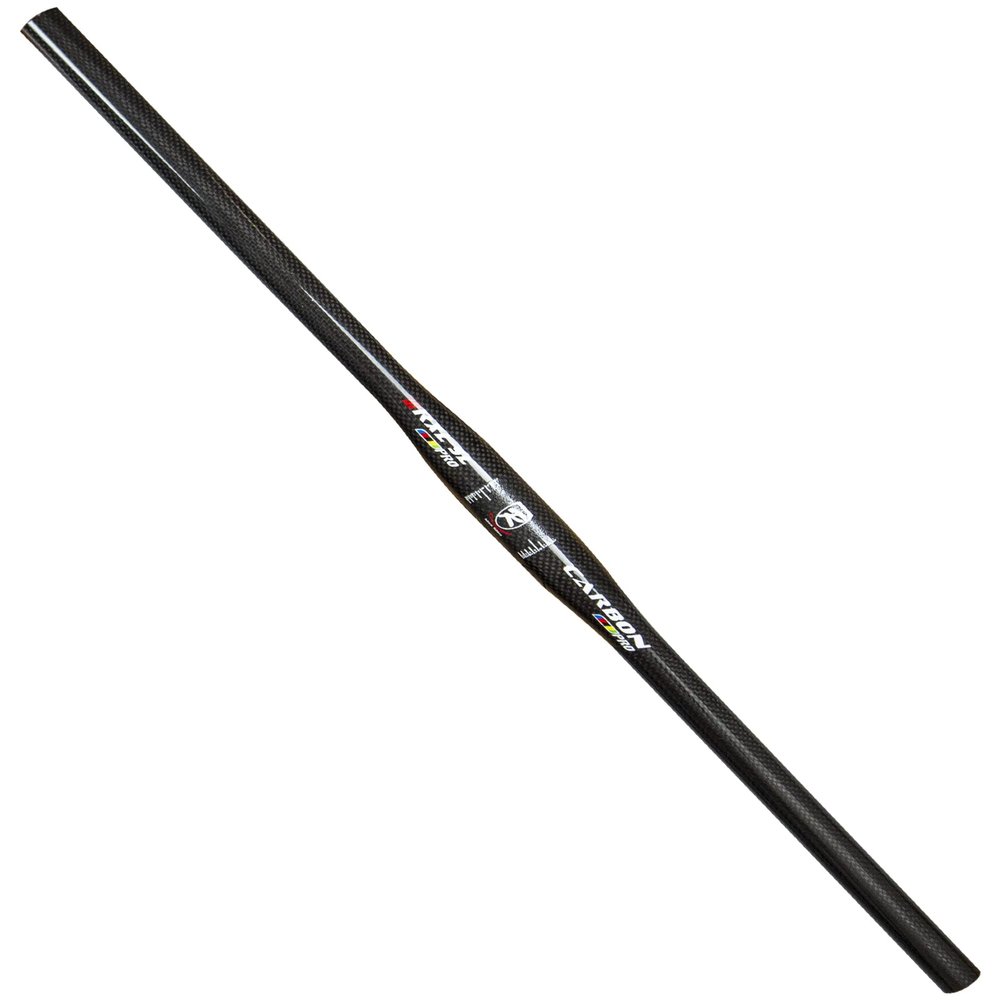 Carbon Mountain Bike Handlebar, 700mm Wide, 31.8mm Clamp, Glossy Black, Comfortable Long MTB Bars For Downhill