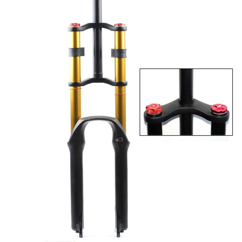 LYYCX 26/27.5/29 Inch Double Shoulder Suspension Fork, Magnesium Alloy Rebound Adjusyment Air Front Forks (Size : 29 inches)