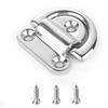 AMYSPORTS Hardware Steel Tie Down Anchor Deck Stainless D Ring Anchor Marine Rail Folding Pad Eye SUS316 8mm 5/16 Inch view 1