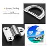 AMYSPORTS Hardware Steel Tie Down Anchor Deck Stainless D Ring Anchor Marine Rail Folding Pad Eye SUS316 8mm 5/16 Inch view 3