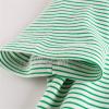Athletic Apparel Toddler Kids Baby Boys Girls Striped Short Sleeve Crewneck T Shirts Tops Tee Clothes (Green, 5-6 Years) view 3