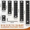 REERON Single Side Picatinny Rail Set 3 5 7 9 11 13 Slots with 13 T-Nuts & Screws, 3 Allen Wrench view 4