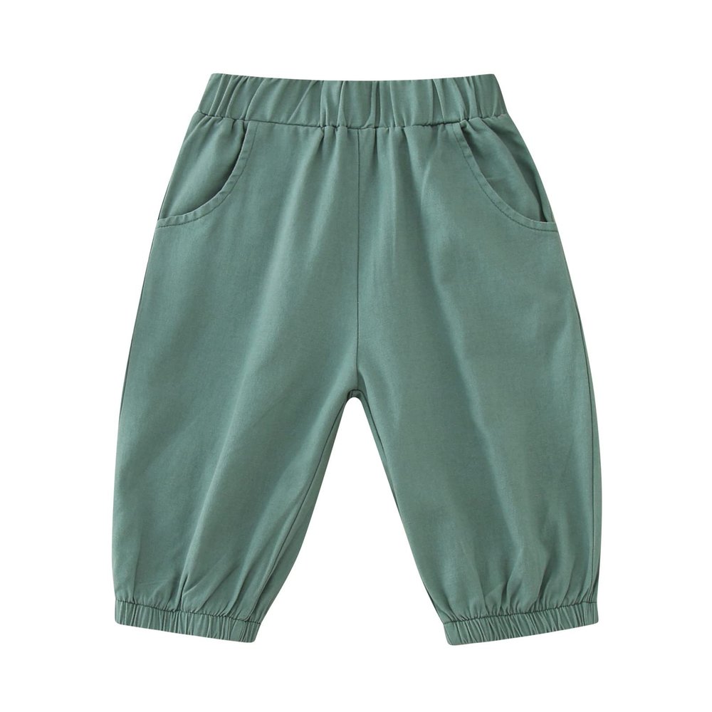Infant Clothing for Boys Toddler Baby Boys Pull On Cotton Shorts Kids Summer Knee Length Elastic (Light Blue, 1-2 Years)