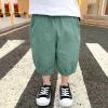 Infant Clothing for Boys Toddler Baby Boys Pull On Cotton Shorts Kids Summer Knee Length Elastic (Light Blue, 1-2 Years) view 2