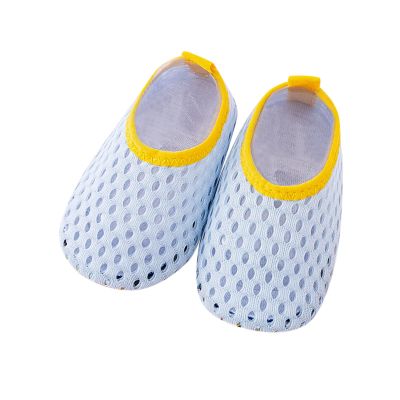 Glitter Shoes for Little Girls Infant Boys Girls Socks Toddler Breathable Mesh The Floor Socks (Blue, 0-6 Months)