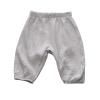 Boys Patterned Pants Toddler Kids Baby Boy Girl Cotton Linen Elastic Basic Harem Long Pants (Grey, 12-18 Months) view 1