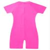 Moily Boys Girls Solid Zip Up UPF 50+ Shorty Wetsuit Athletic One Piece Swimsuit Surf Rashguard Shirts Rose Red 12 Years view 3