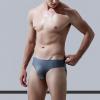 Ctreela Bulge Enhancing Hip Briefs for Mens Ice Silk One-Piece Underwear Seamless Cooling Undies Quick Dry Underpants Gray view 2
